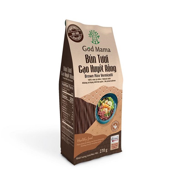 Bún Tươi God Mama Gạo Huyết Rồng 270G