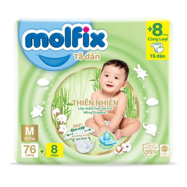Tã Dán Molfix Super Jumbo M76