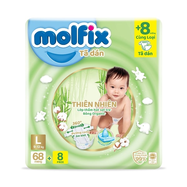Tã Dán Molfix Super Jumbo L68