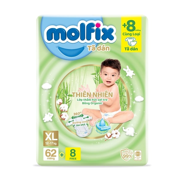 Tã Dán Molfix Super Jumbo Xl62