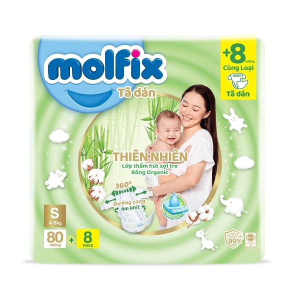 Tã Dán Molfix Super Jumbo S80