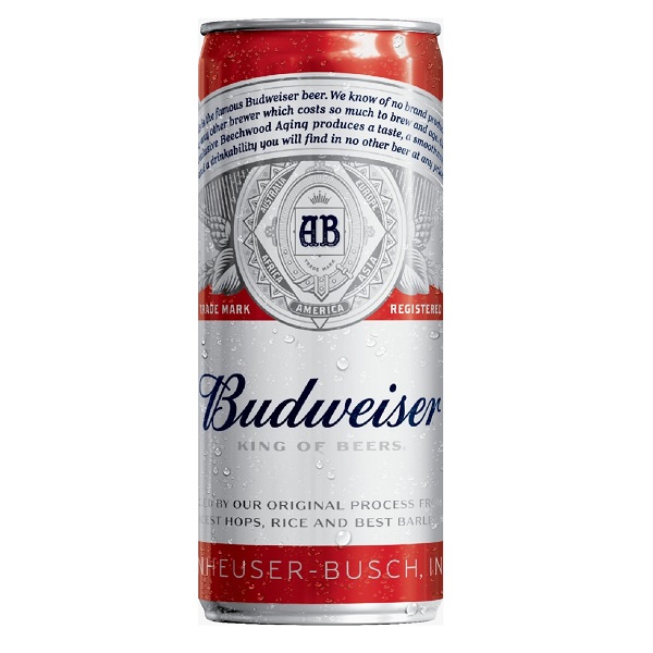 Bia Budweiser Sleek Lon 330Ml