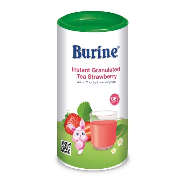 Trà Cốm Hoa Quả Vị Dâu Tây 6M+ Burine 200G