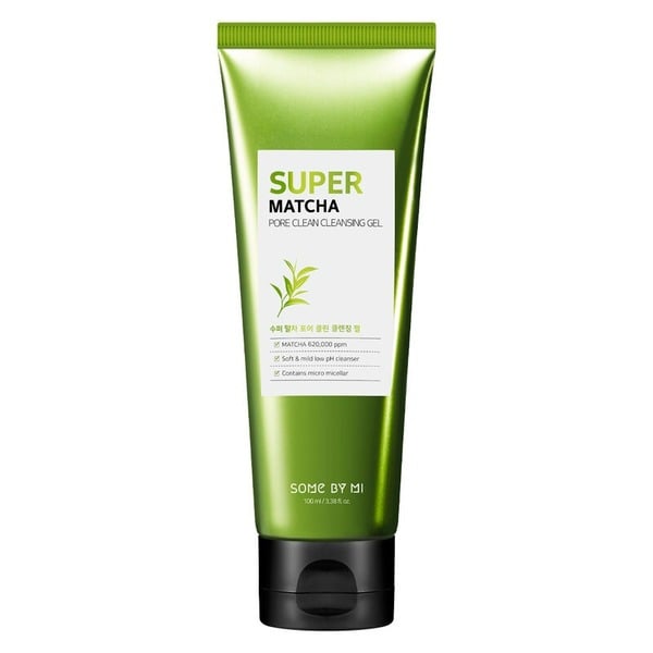 Sữa Rửa Mặt Kiềm Dầu & Se Lỗ Chân Lông Some By Mi Super Matcha Pore Clean Cleansing Gel 100Ml (Wn)