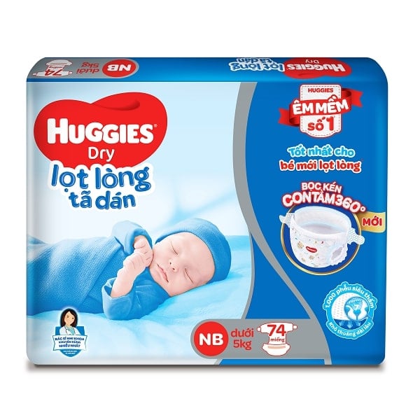 Tã Dán Sơ Sinh Huggies Nb74