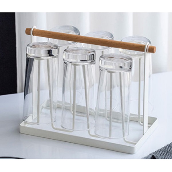 Bộ Úp Cốc Tay Cầm Gỗ Xuân Hoa 8067