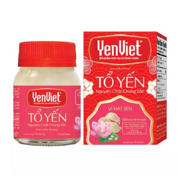 Lọ Tổ Yến Yến Việt Vị Hạt Sen 70Ml