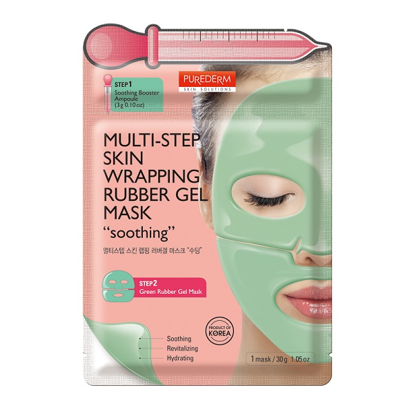 Mặt Nạ Gel 2 Bước Mềm Mịn Purederm Multi - Step Skin Wrapping Rubber Gel Mask 3G + 30G