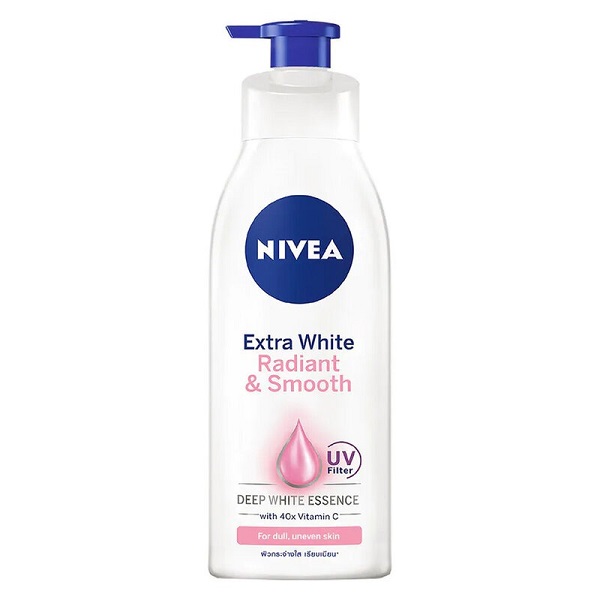 Sữa Dưỡng Thể Trắng Mịn Uv & Vitamin C Nivea Extra White Radiant And Smooth Uv Body Lotion 600Ml