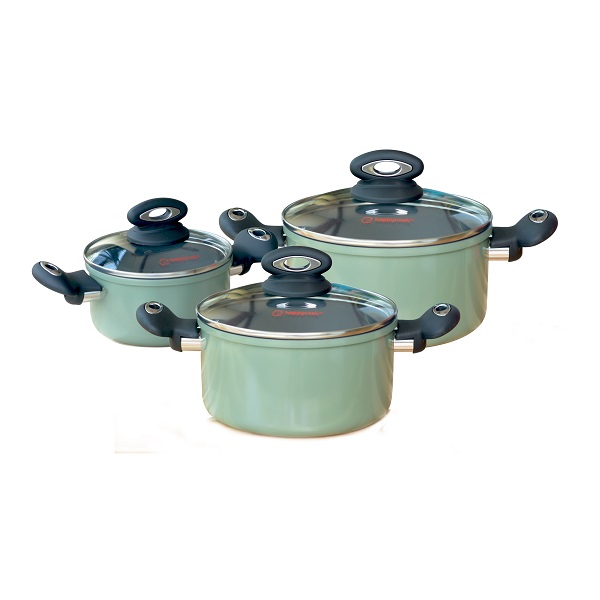 Bộ Nồi Happy Cook Ceragreen Hca - Cg6P