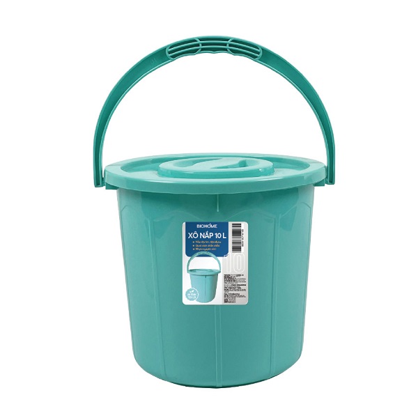 Xô Có Nắp Biohome 10L (Giao Màu Ngẫu Nhiên)
