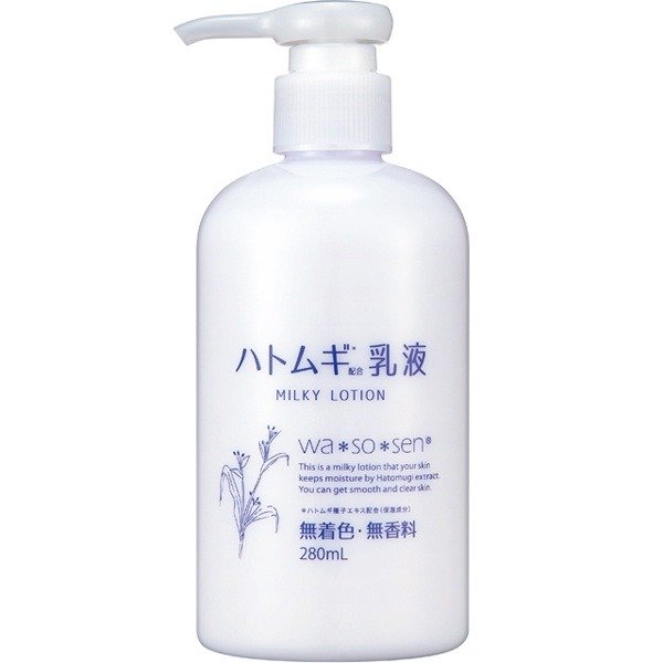 Sữa Dưỡng Chiết Xuất Hạt Ý Dĩ Wasosen Milky Lotion 280Ml (Wn)
