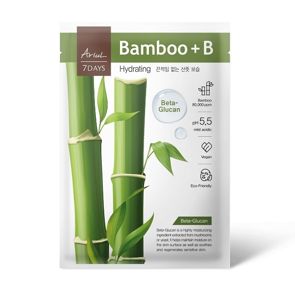 Mặt Nạ Dưỡng Ẩm Sâu Cho Da Tre + Beta - Glucan Ariul 7Days Mask + Bamboo B 23Ml (Wn)