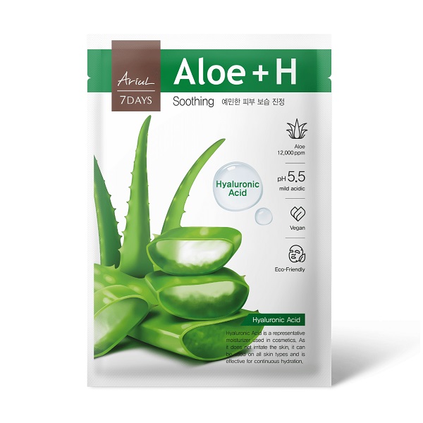 Mặt Nạ Làm Dịu Da Ariul Nha Đam + Hyaluronic Acid 7Days Mask + Aloe H 23Ml (Wn)