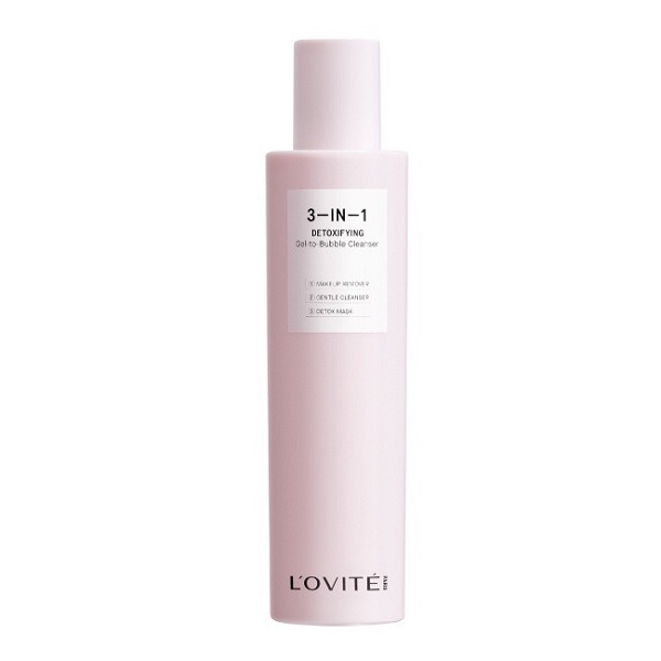 Gel Rửa Mặt Sủi Bọt Detox Da L'ovite 3 - In - 1 Detoxifying Gel - To - Bubble Cleanse 100Ml (Wn)