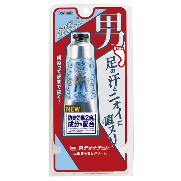 Kem Khử Mùi Hôi Chân Bạc Hà Cho Nam Deonatulle Men's Sara Sara Cream For Feet 30G (Wn)