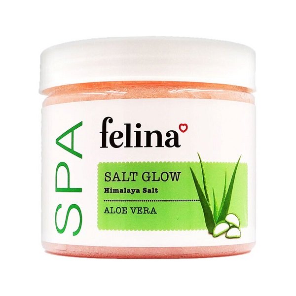 Muối Tắm Tẩy Tế Bào Da Chết Chiết Xuất Lô Hội Felina Salt Glow Aloe Vera 500G (Wn)