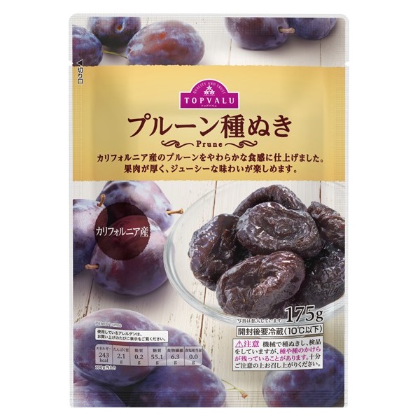 Mận Khô Không Hạt Topvalu 175G