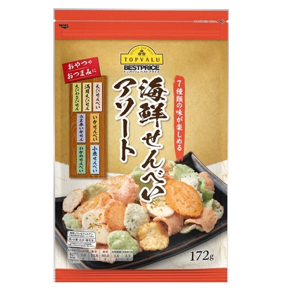Bánh Gạo Hải Sản Topvalu Best Price 172G