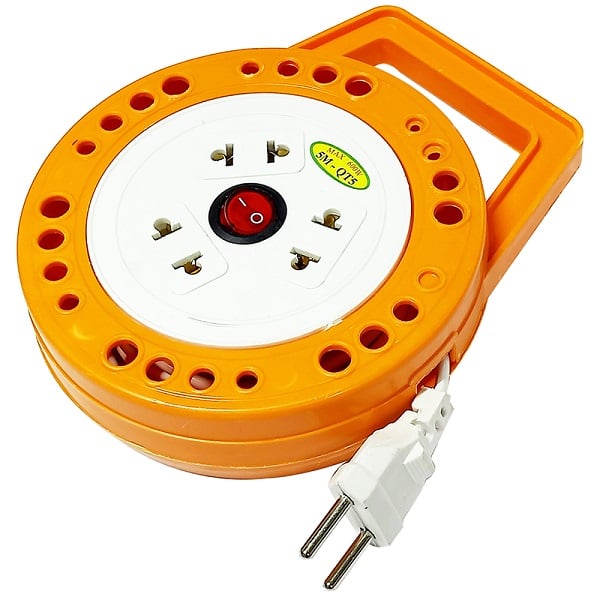 Ổ Điện Cuộn Tròn 3 Lỗ Có Công Tắc - 5M