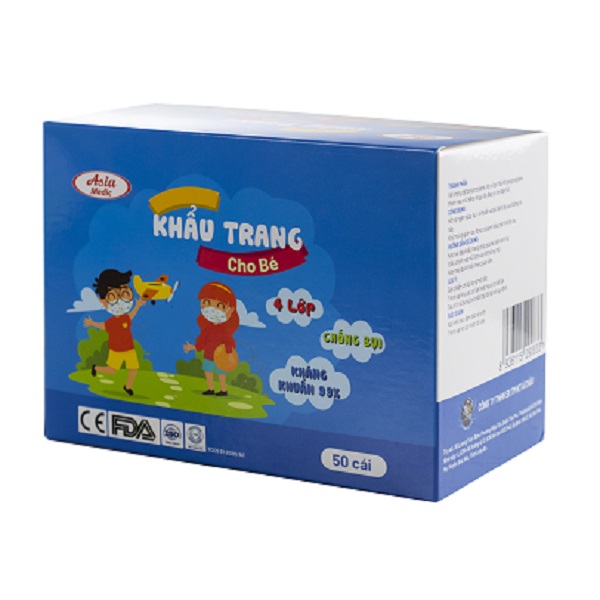 Khẩu Trang Trẻ Em Asia Medic Hộp 50C 4L