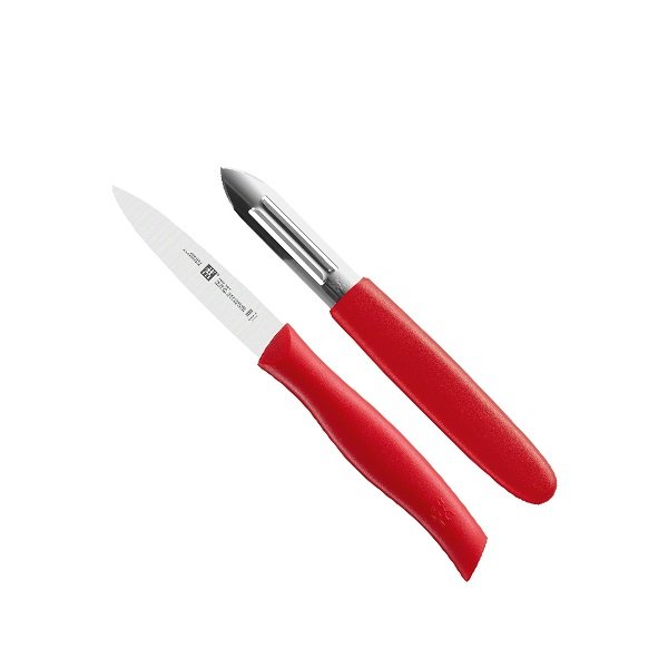 Bộ Dao Twin Grip Màu Đỏ - 2 Món Zwilling