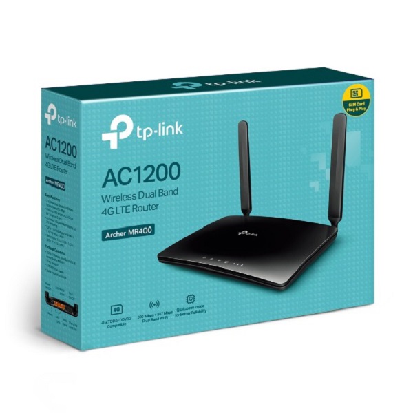 Bộ Phát Wifi Archer Mr400 Băng Tần Kép 4G Lte Tp - Link Ac1200