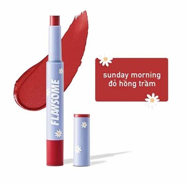 Son Thỏi Màu Đỏ Hồng Trầm Flawsome Creamy Lip Stain Sunday 2g (WN)
