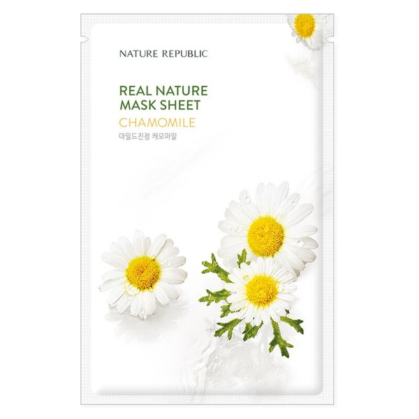 Mặt Nạ Chiết Xuất Hoa Cúc Làm Dịu Da Nature Republic Real Nature Chamomile Mask Sheet 23Ml (Wn)
