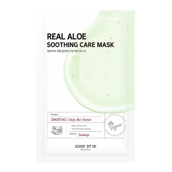 Mặt Nạ Dưỡng Da Lô Hội Dưỡng Ẩm, Làm Dịu Da Some By Mi Real Aloe Soothing Care Mask 20G (Wn)