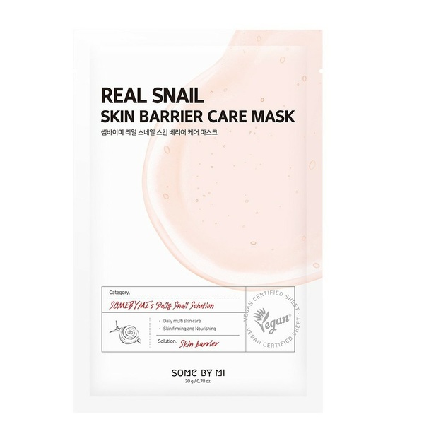 Mặt Nạ Dưỡng Da Ốc Sên Hỗ Trợ Phục Hồi Da Some By Mi Real Snail Skin Barrier Care Mask 20G (Wn)