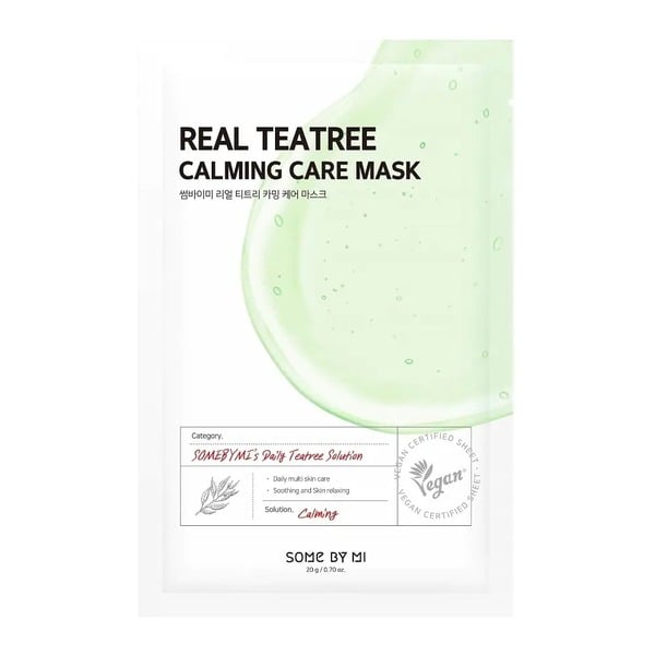 Mặt Nạ Dưỡng Da Tràm Trà Làm Dịu Da Mụn Some By Mi Real Teatree Calming Care Mask 20G (Wn)