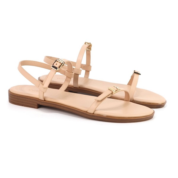 Giày Sandal Màu Kem Khóa Cillie 1102