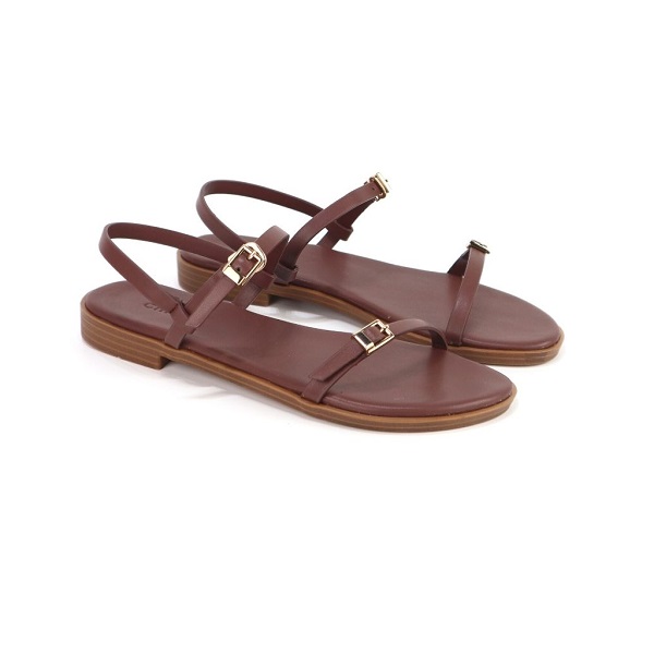Giày Sandal Màu Nâu Khóa Cillie 1102