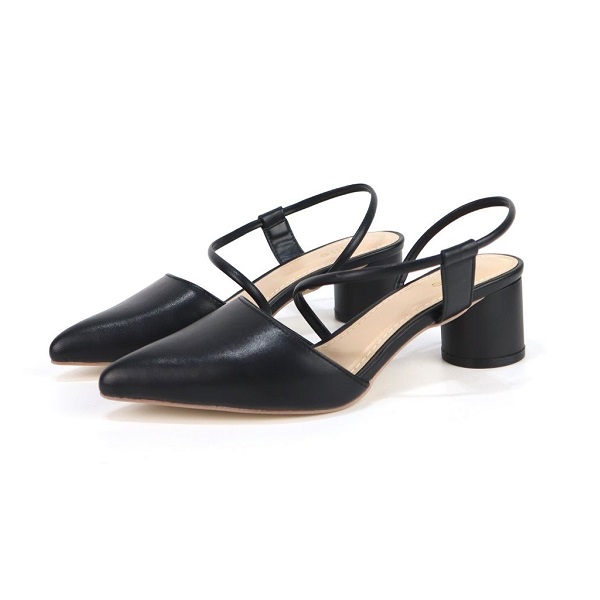 Giày Sandal Bít Mũi Màu Đen Cillie 1012