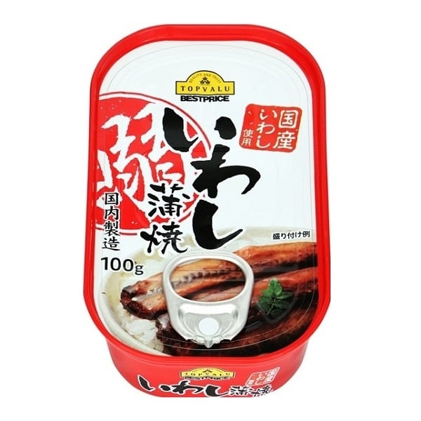 Cá Mòi Kabayaki Topvalu Best Price Hộp 100G