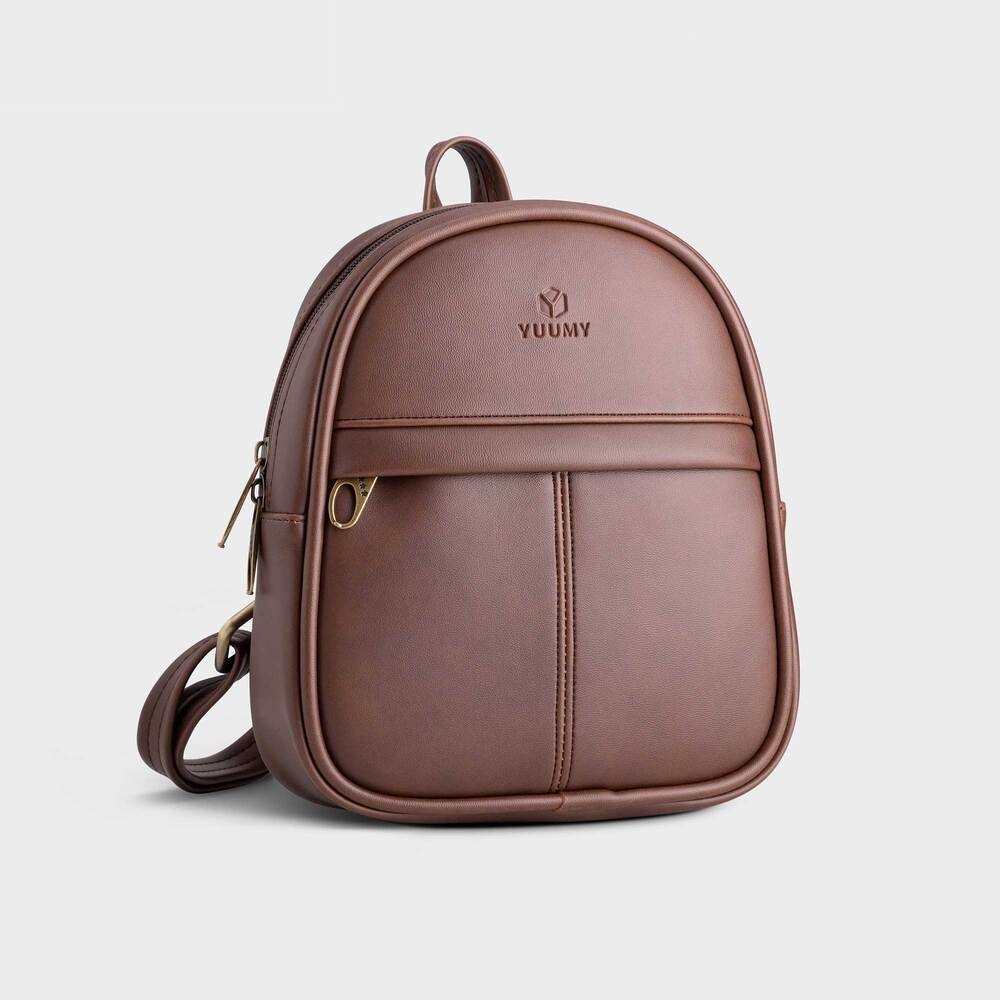 [Tn] Balo Nữ Nhỏ Gọn Da Mềm Màu Nâu Yuumy Mellow Yba41N