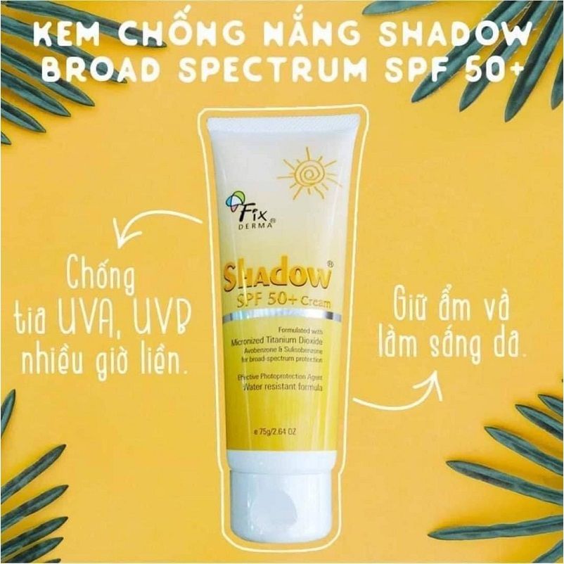 Kem Chống Nắng Fixderma Shadow Cream SPF50+ PA+++ 75g (WN)