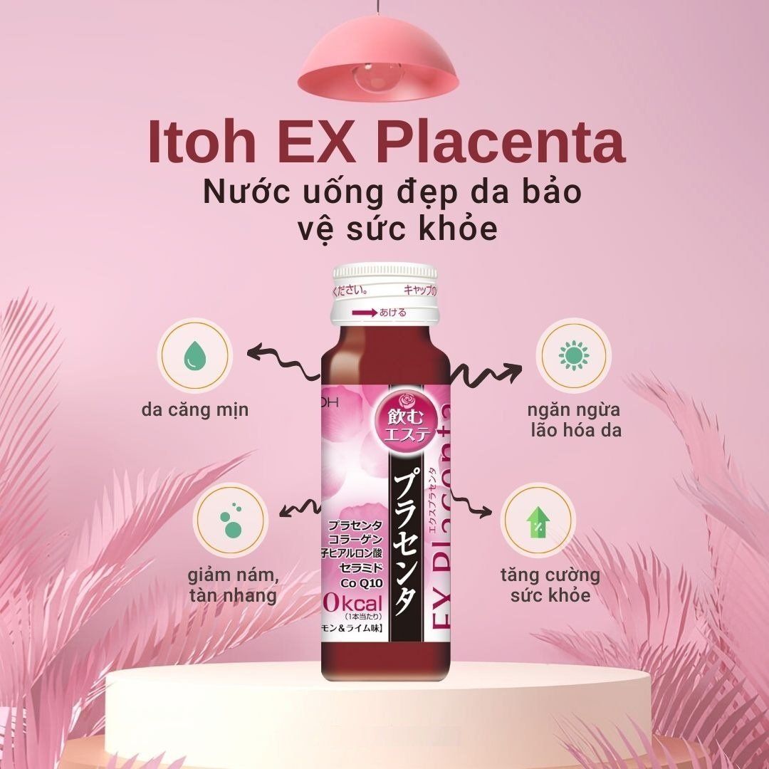 Nước Uống Đẹp Da W-Itoh Placenta Hộp 10 Chai x 50ml – AeonEshop