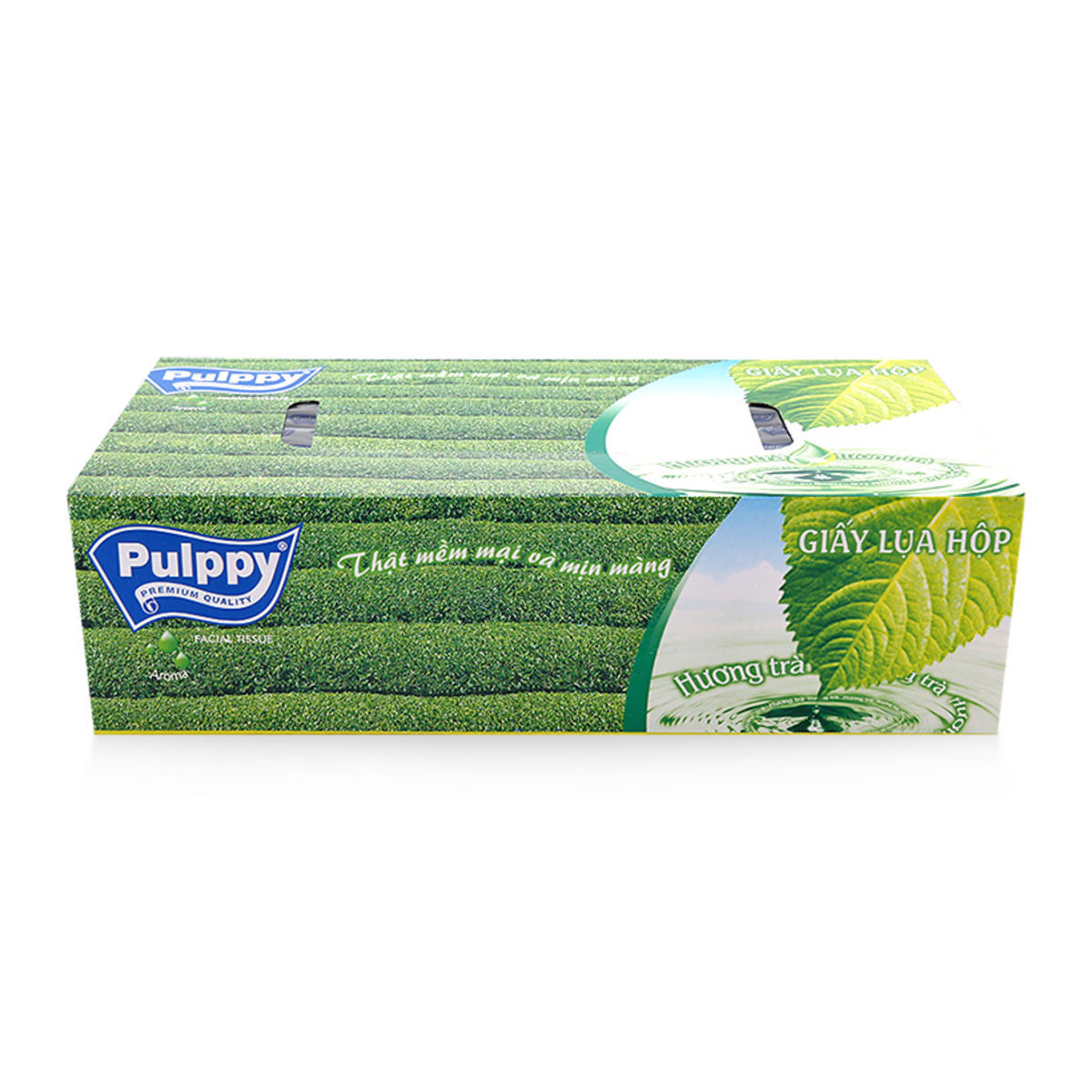 Giấy Lụa Hộp Pulppy Hương Trà - 100 Tờ