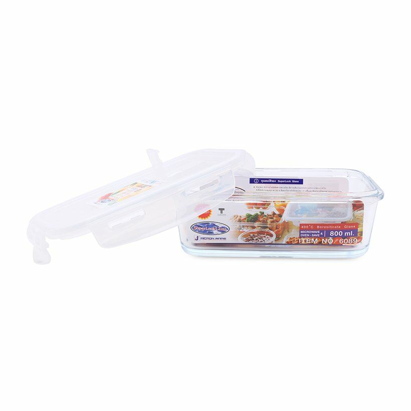 Hộp Chef Lock Thủy Tinh Chữ Nhật 800Ml