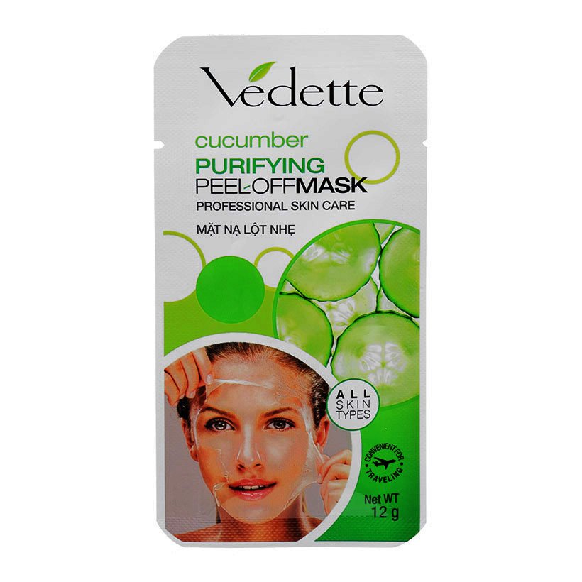 Mặt Nạ Lột Nhẹ Vedette 12G - Dưa Leo