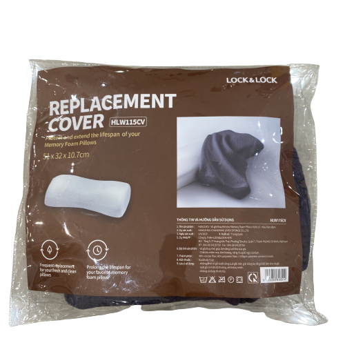 Vỏ Gối Memory Foam Pillow Lock & Lock Hlw115 - Xám Đậm