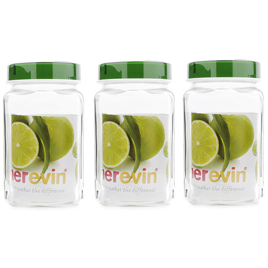 Hũ Thuỷ Tinh Vuông Nắp Decor Herevin 2000Ml