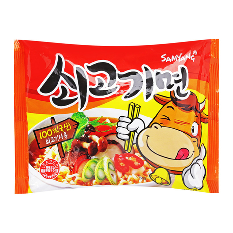 Mì Bò Samyang Gói 120G | Samyang Instant Noodles With Beef Flavor, 120G