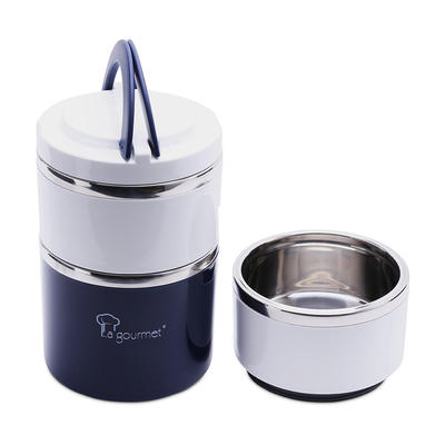 Hộp Cơm 3 Ngăn Lagourmet Pack To Go 1, 23L (Xanh Dương) | Dining Box - 3 Drawers Lagourmet Pack To Go 1, 23L (Blue)