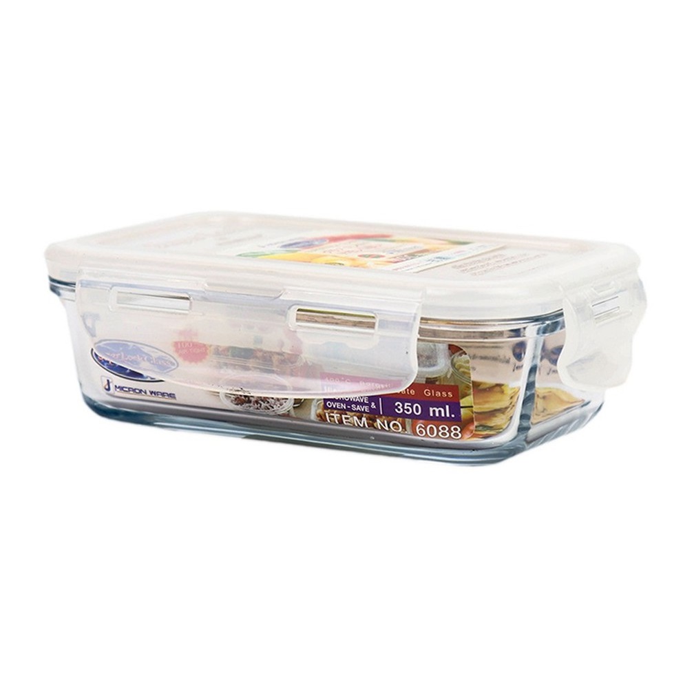 Hộp Chef Lock Thủy Tinh Chữ Nhật 350Ml
