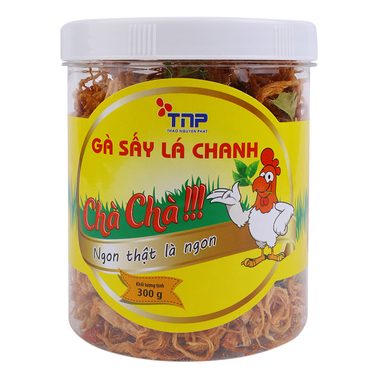 Gà Sấy Lá Chanh Thảo Nguyên Phát Hũ 300G