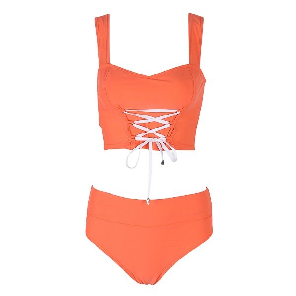 Bộ Bơi Nữ Lan Hạnh Hai Mảnh Sịp Td Màu Cam 20066 (Store 5703)