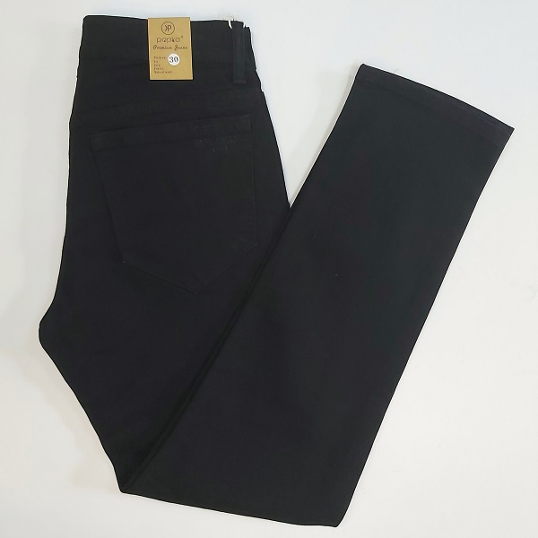 Quần Jean Form Slim Nam Papka Màu Đen 2037 (Store 5703)